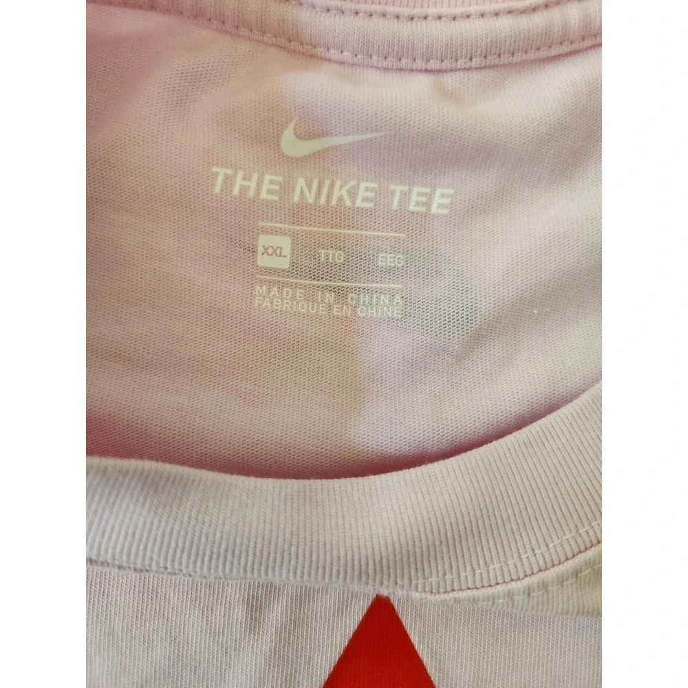 Nike ACG Men's Tshirt Pink XXL cotton pride LGBTQ+  small flaw see pics. Rainbow - Picture 5 of 9